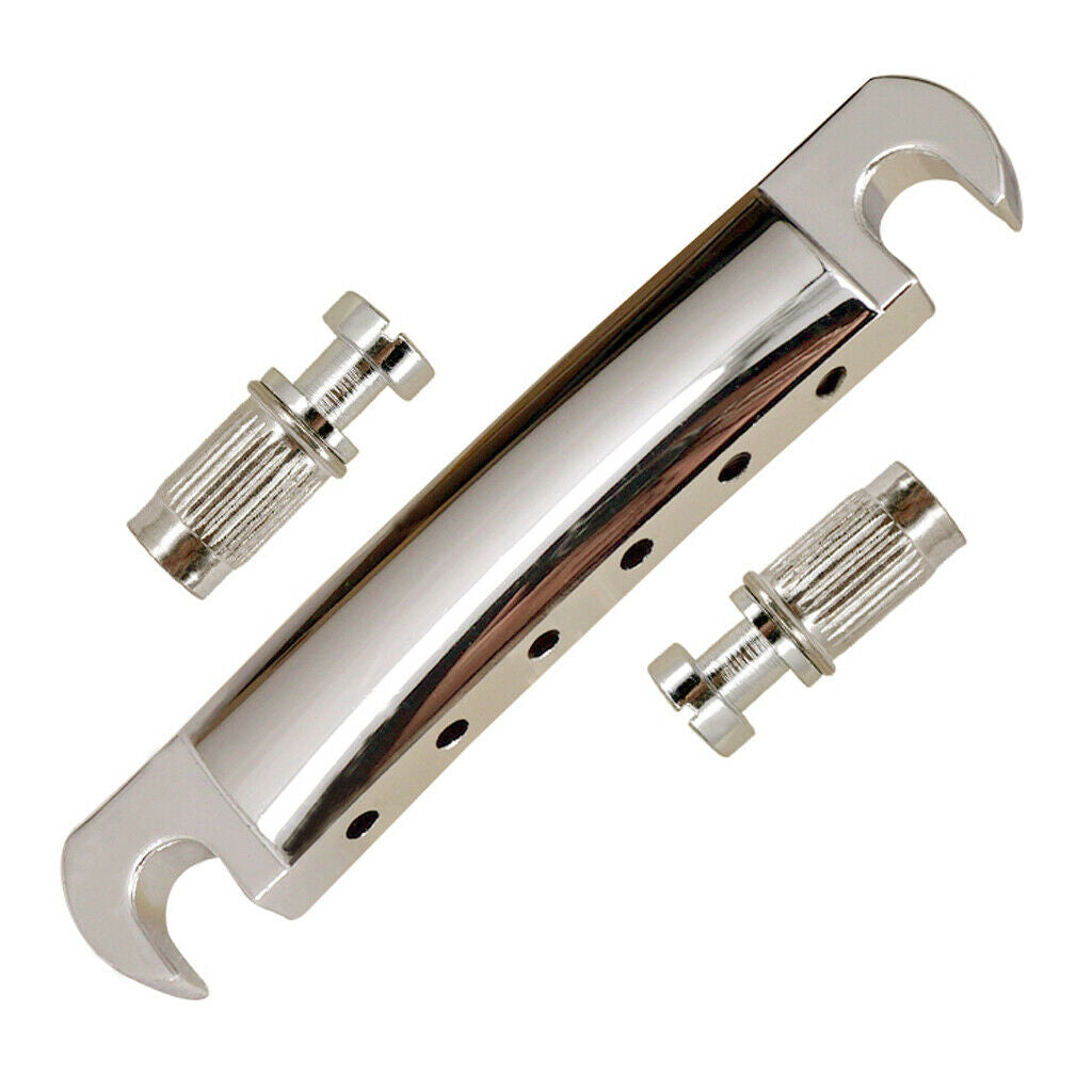 Iron Electric Guitar Replacement Saddle Bridge Tailpiece for   Les Paul