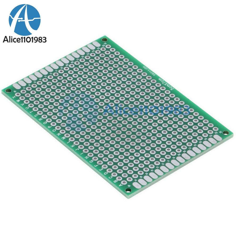 10PCS Double Side Prototype PCB Tinned Universal Breadboard 5x7 cm 50mmx70mm FR4