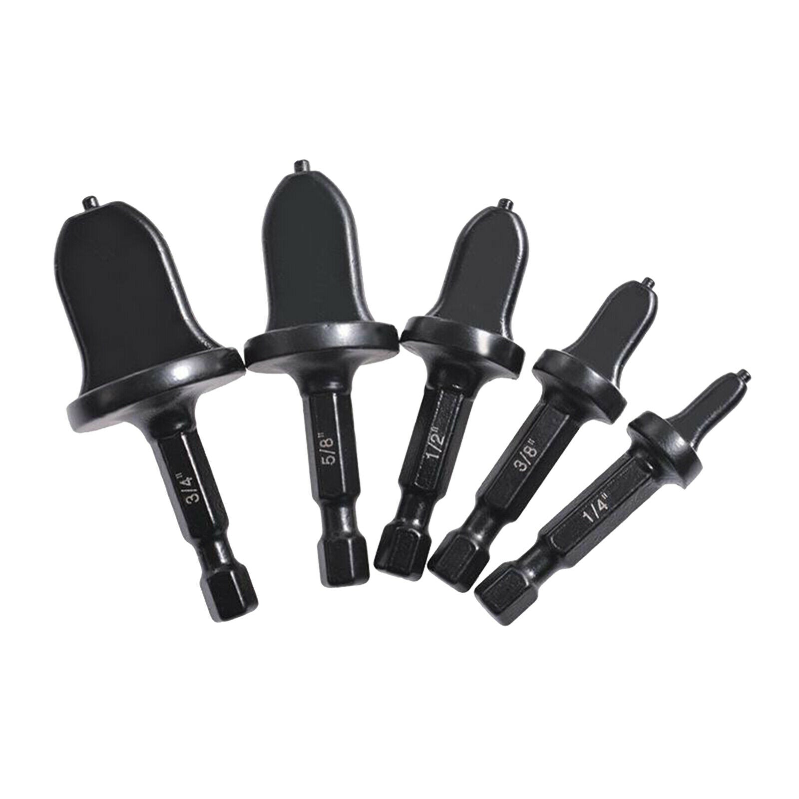 Set of 5 Tube Expander Swaging Tool Drill Bit Set Tube Pipe Expander 1/4"