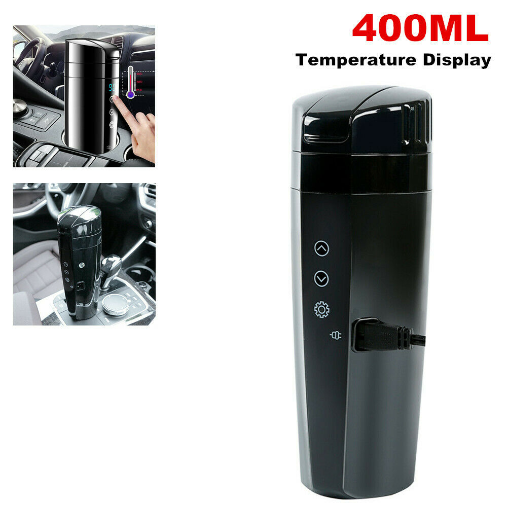400ML Car Digital Display Mug Insulated Vacuum Drink Water Heating Electric Cup