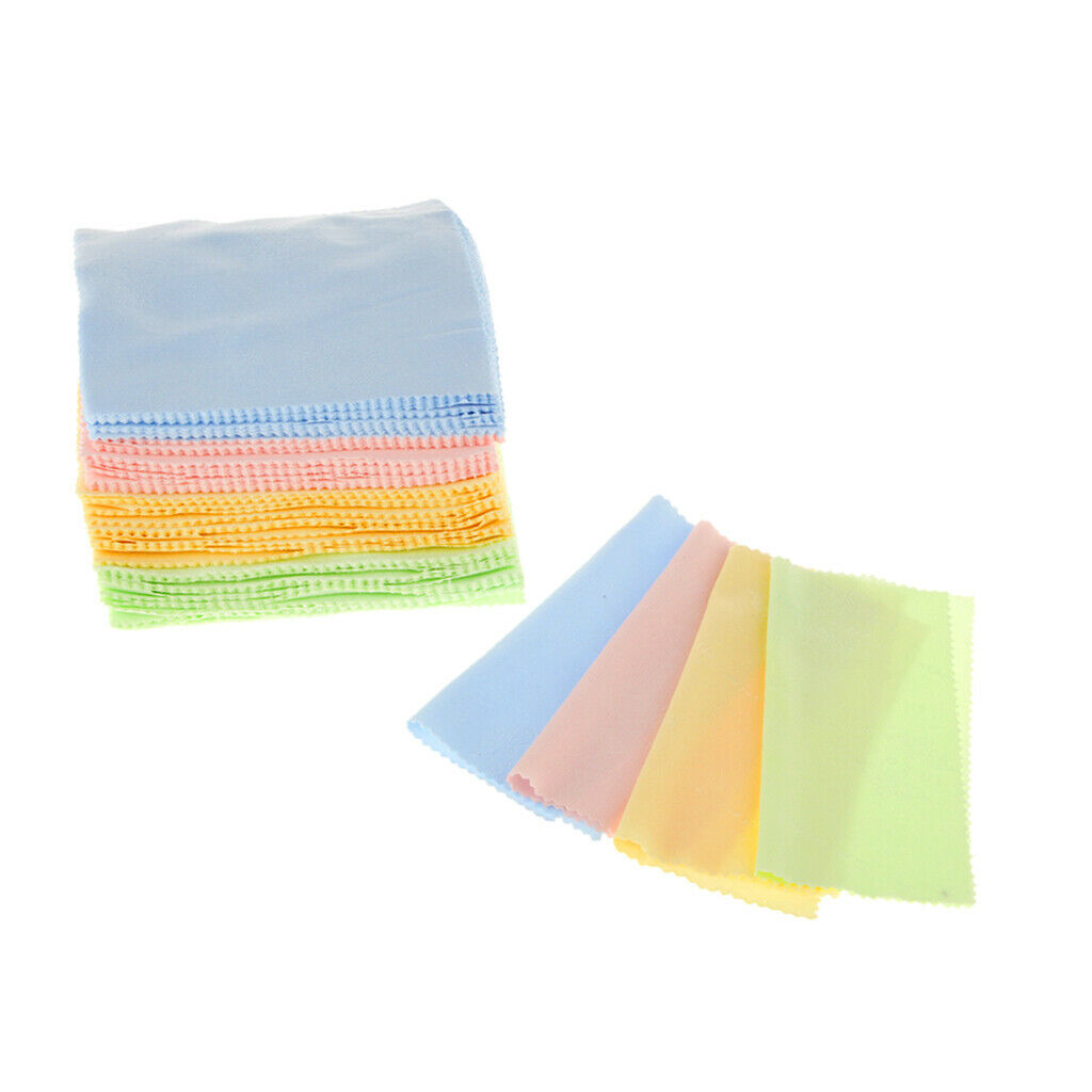 100pcs Microfiber Camera Lens Cleaner Glasses Cloth