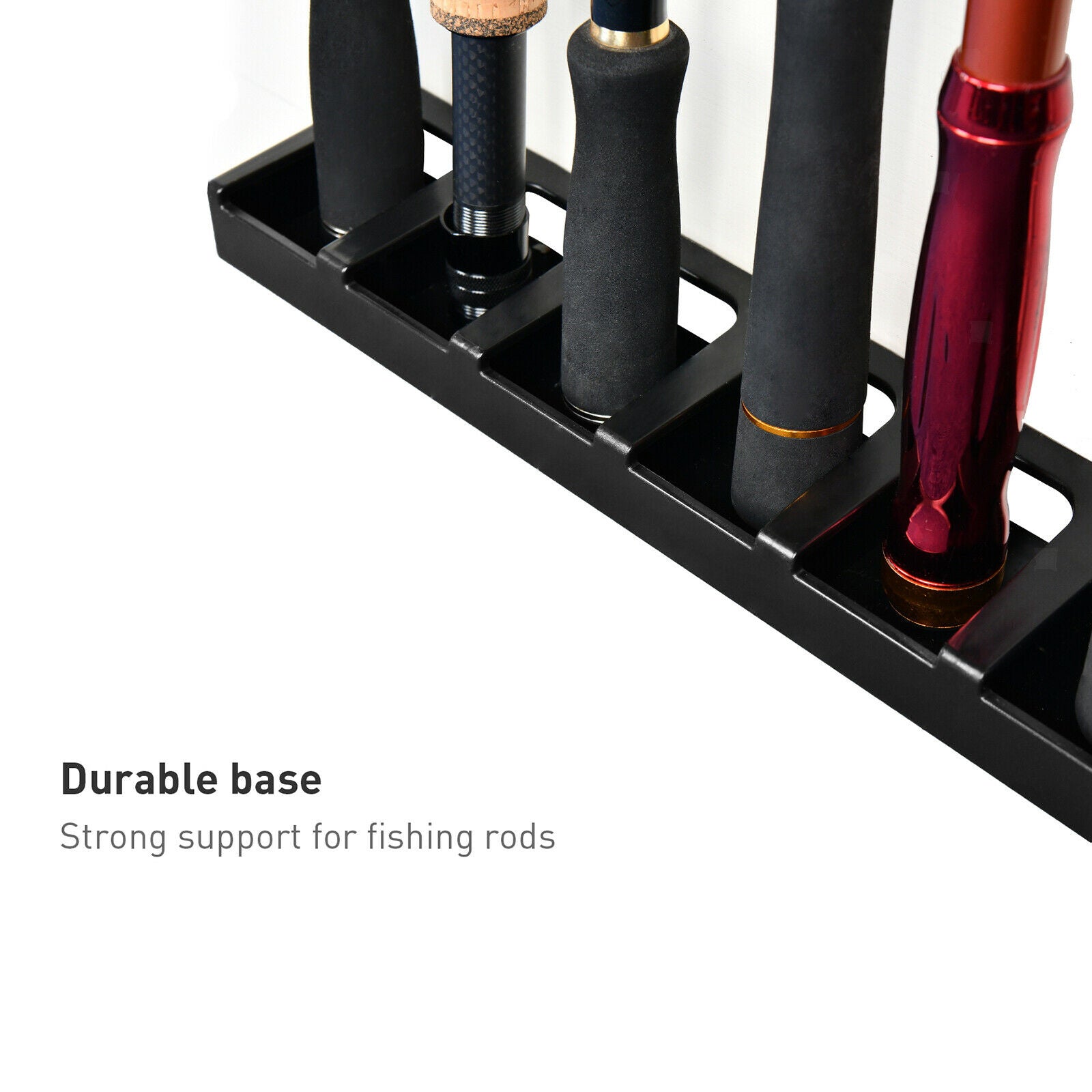 Vertical Fishing Rod Rack Wall Mounted for All Types Rod Fishing Pole Stand