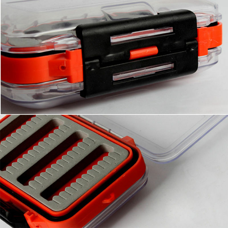hot Double Side Waterproof Foam Fly Fishing Bait Lure Hook Storage Case Box✓WBD