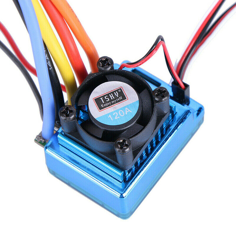 For 1/10 1/8 RC Car Boat Vehicle 120A ESC Brushless Electric Speed Controller