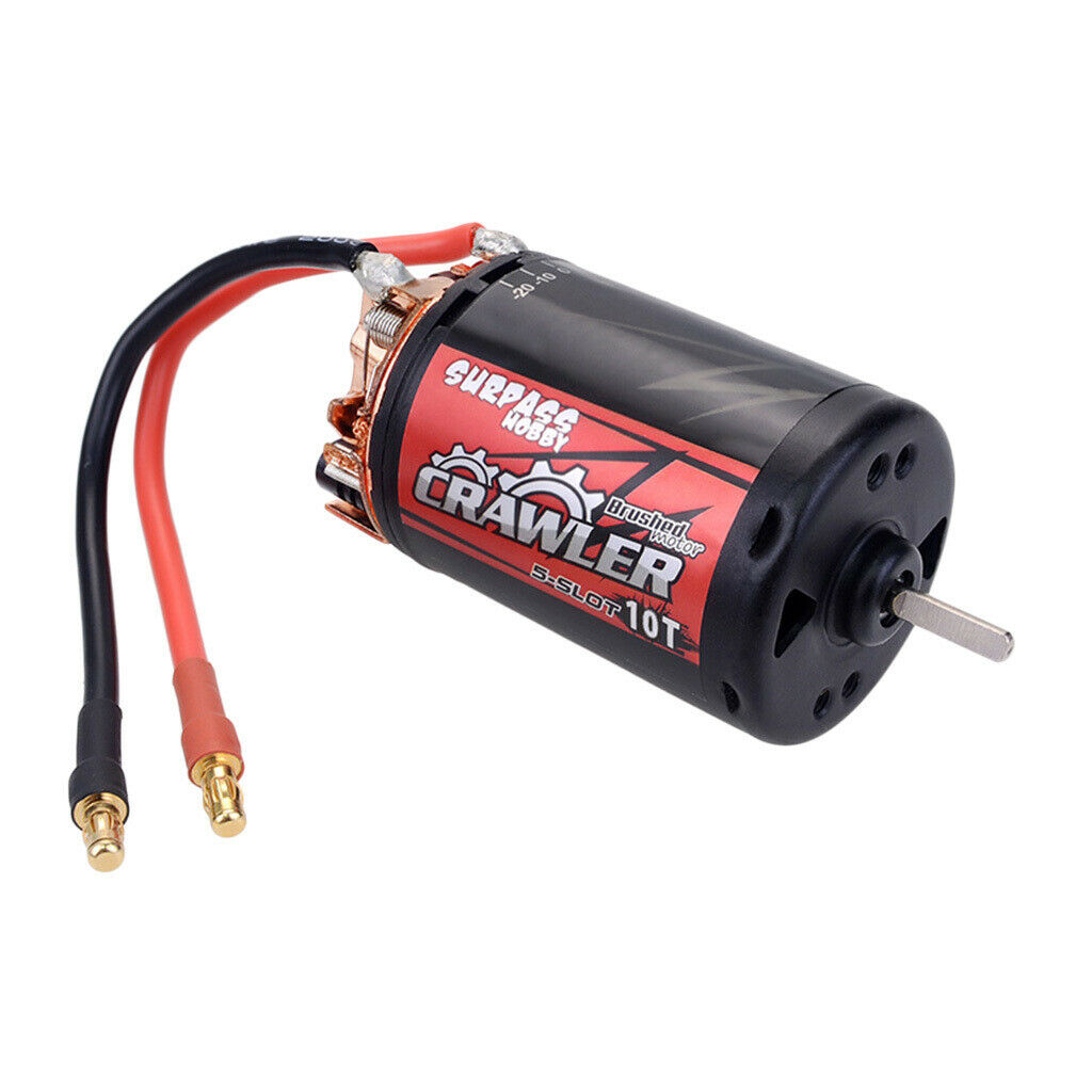 Improved 5 Slot 550 10T Brushed Motor for RC Axial SCX10 D90 D110