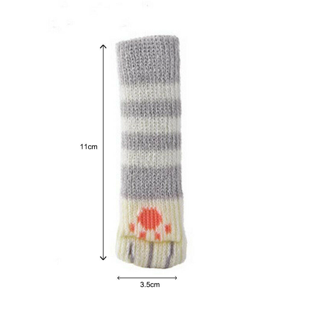 12 Pieces for Cat Paws Design Furniture Caps Covers / Chair Leg Socks