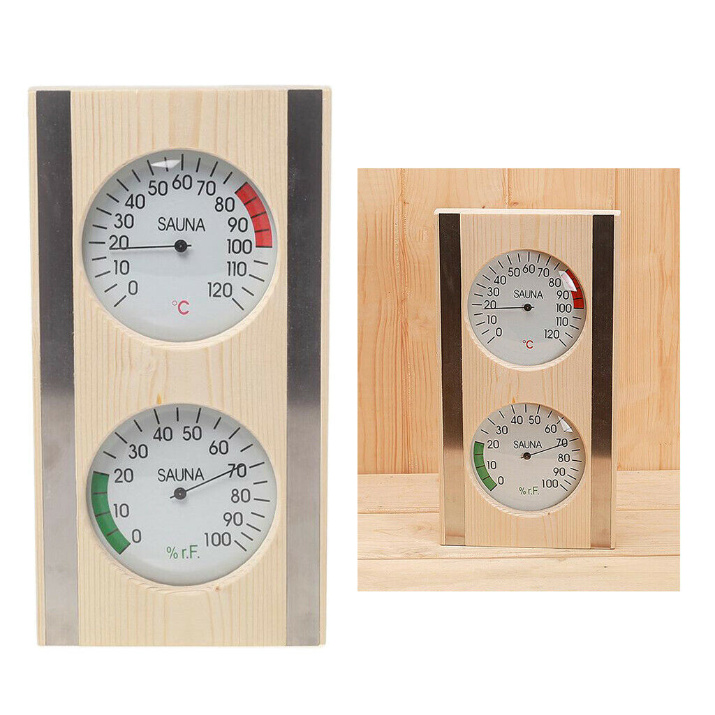 1pc Sauna Thermometer Hygrometer 2 In 1 Temp&Humidity Measurement Sauna Room