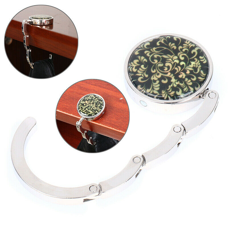 Women Bag Hook Portable Handbag Purse Holder Folding Round Table Tote Hol JYDFA