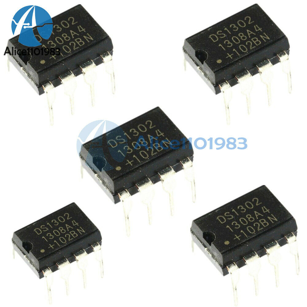 5PCS DS1302 DS1302N DIP-8 Trickle-Charge Timekeeping DALLAS Real-Time Clock/RTC