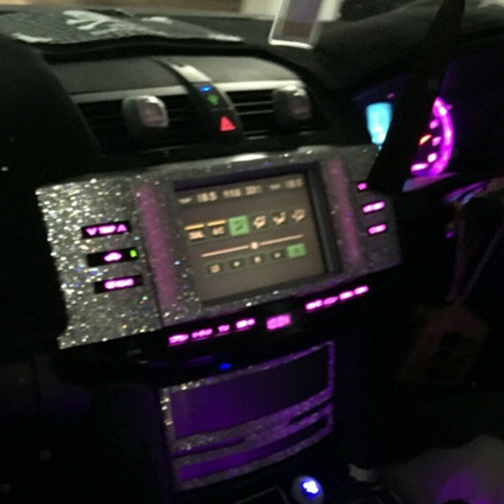 9.5"x16" Bling Rhinestone Self Adhesive Stickers Car Phone Case Decor Sliver