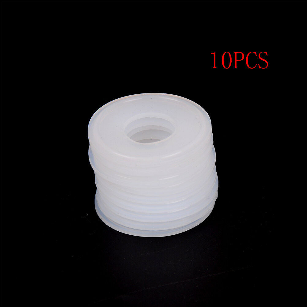10Pcs 1" Sanitary   Clamp Silicon Gasket Fits 50.5mm OD Type Ferrule Flange JCDD