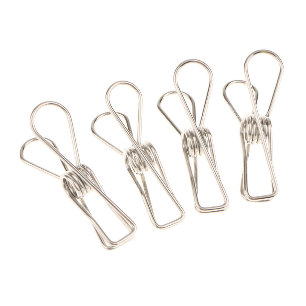 20pcs Stainless Steel Wire Pegs Utility Clips Photo Paper Organize Clips