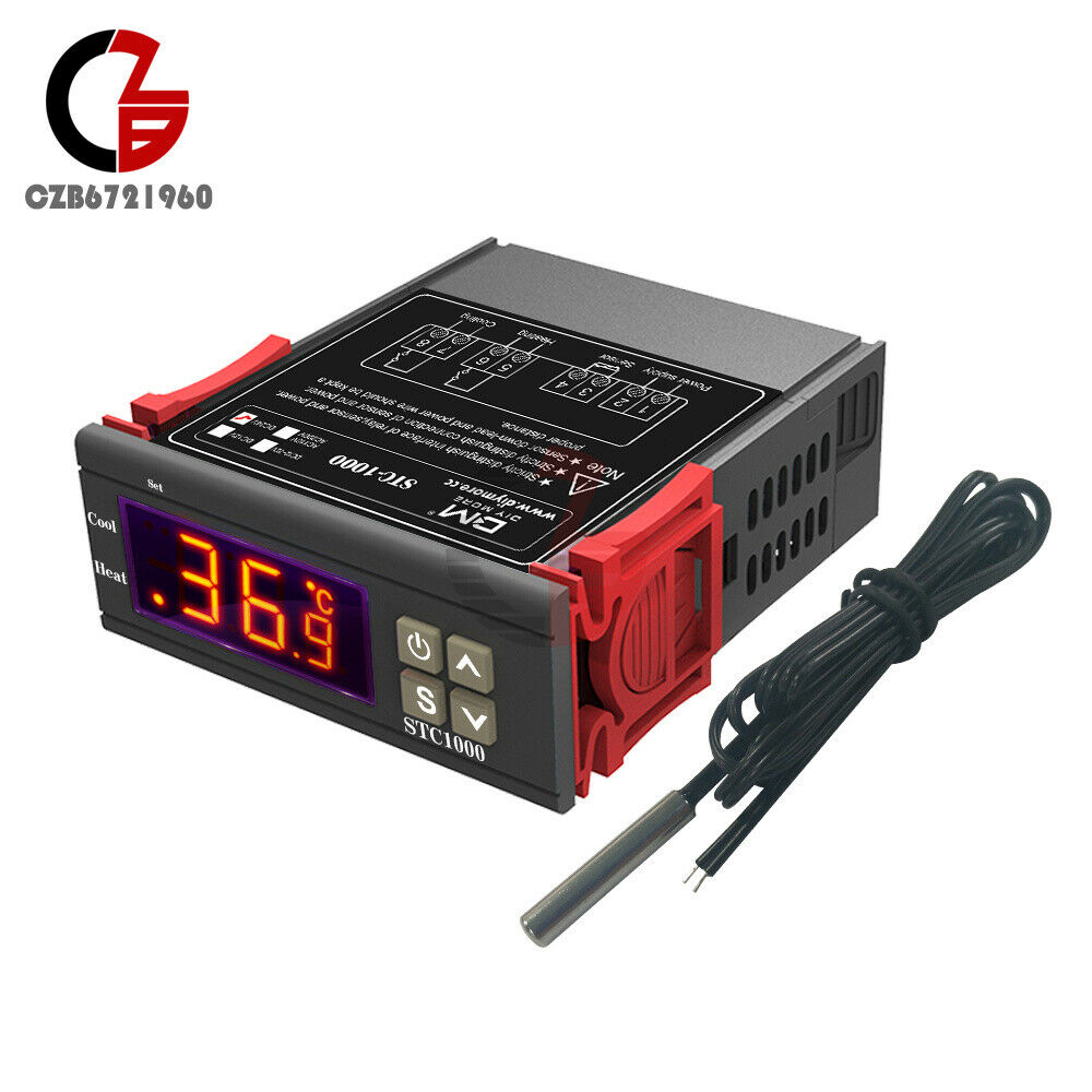 AC/DC 24V All-Purpose STC-1000 Digital Temperature Control Sensor Controller