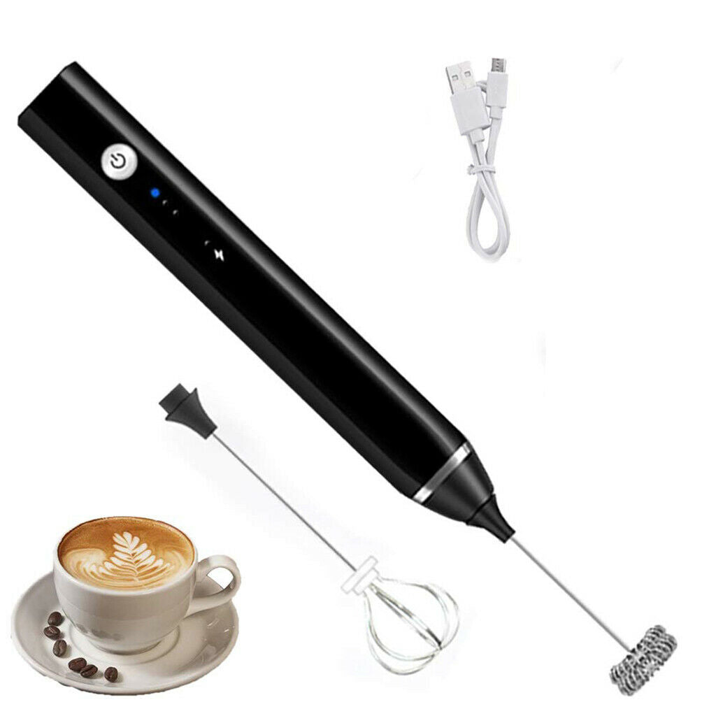 Electric Milk Frother Milk Foam Maker Cappuccino Foamer Mixer Eggbeater