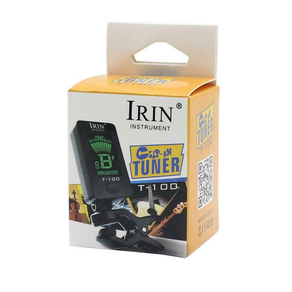 T-100 LCD Clip on Tuner Electric Acoustic Guitar Bass Violin,Ukulele