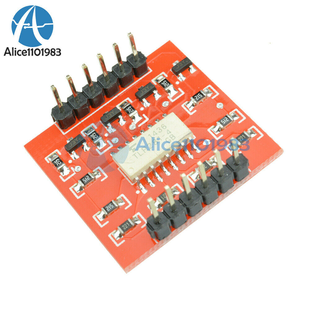 5PCS 4-Channel Opto-isolator IC Module High & Low Level Expansion Board Module