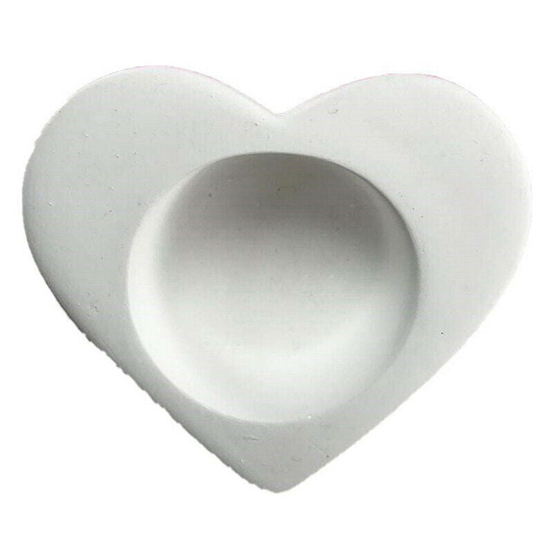 Handmade Diy Candle Mold Candlestick Cement Concrete Heart-shaped Silicone MBDA