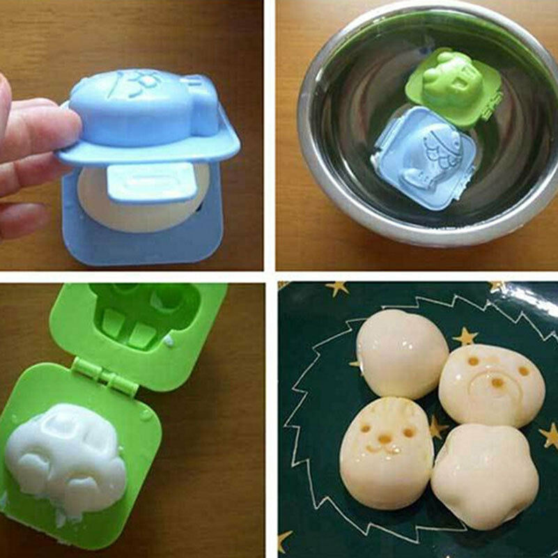 6 Pcs Boiled Egg Sushi Rice Mold Mould Bento Maker Sandwich Cutter Home Decor NC