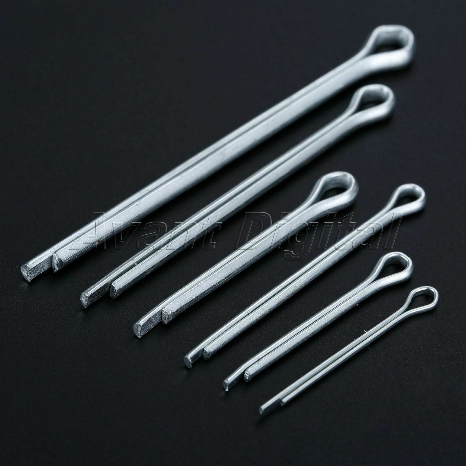 555pcs 304 Industrial Stainless Steel Cotter Pin Assortment Clip Key Box Fixings