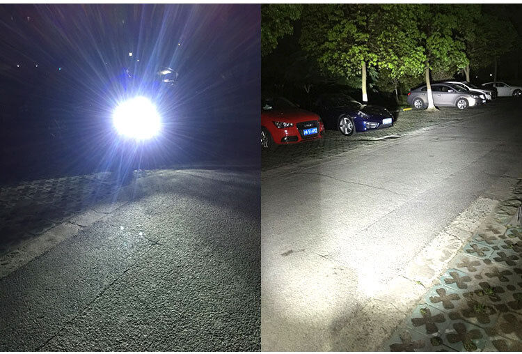 H4 18W Motorcycle Headlight Front Blub 2000LM Super Bright 3*COB LED Hi/Lo Lamp