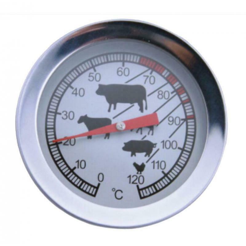 Stainless Steel Dial Thermometer Oven Temperature Meat Thermometer Household