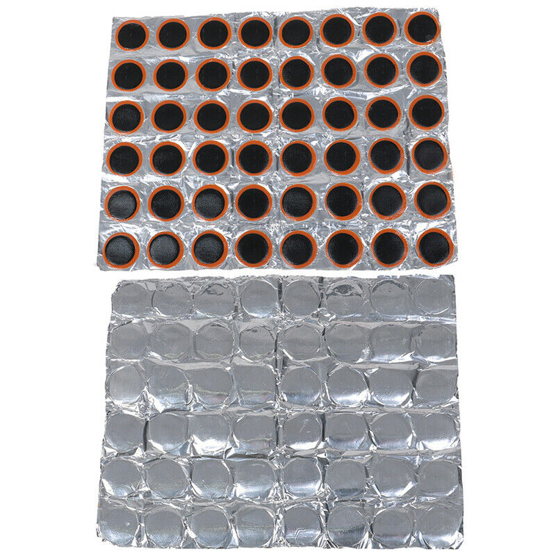 48PCS 25mm Round Rubber Bicycle Tire Patch Cycle Repair Tools Tube Puncture Fx