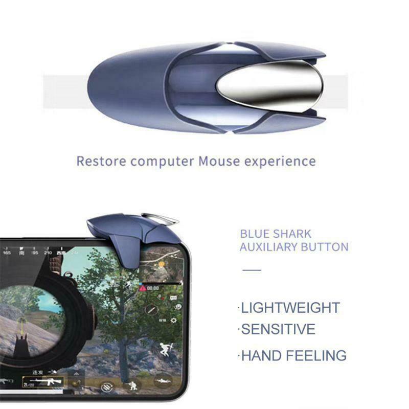 Blue Shark Mobile Gamepad Joystick for PUBG Mobile Gaming Trigger Fire Button