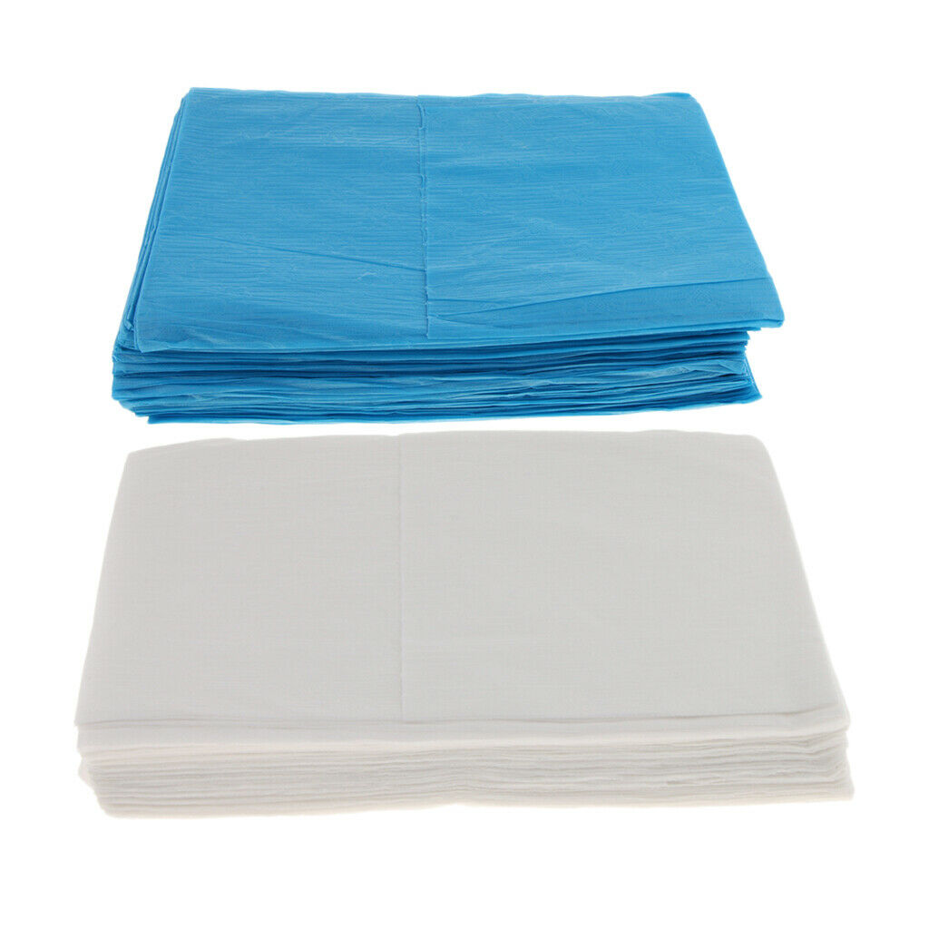 Set of 20 Disposable Non-Woven Bed Table Sheets for Beauty Massage Sauna