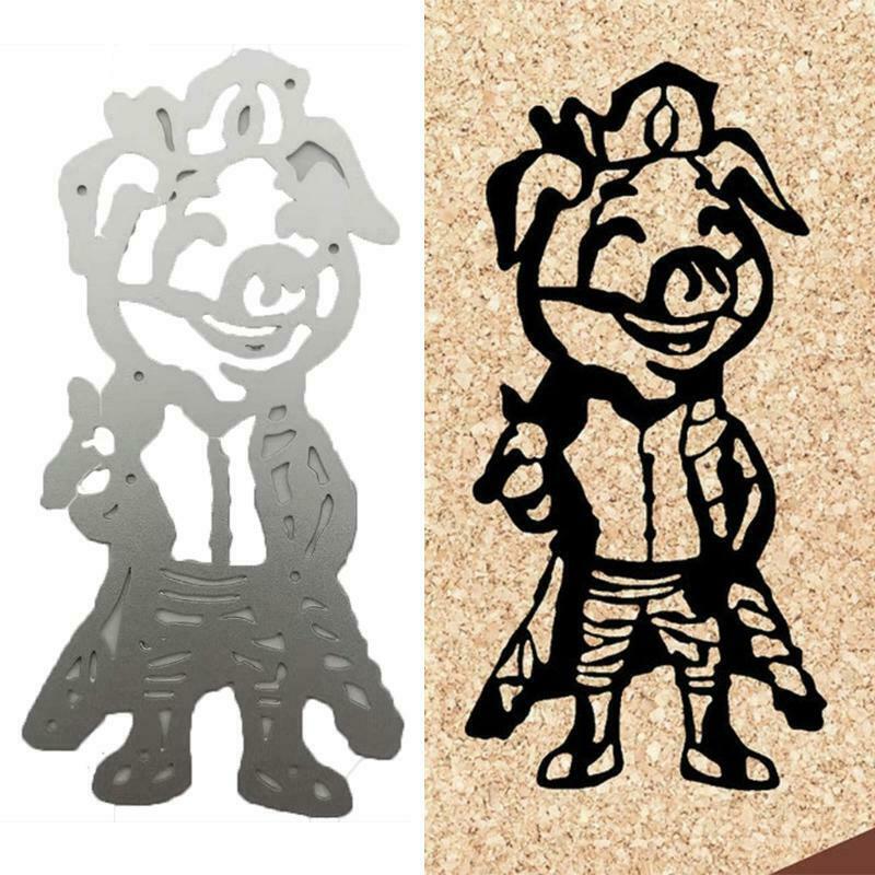 Pig Metal Cutting Dies Stencil DIY Scrapbooking Album Paper Card Template Mold