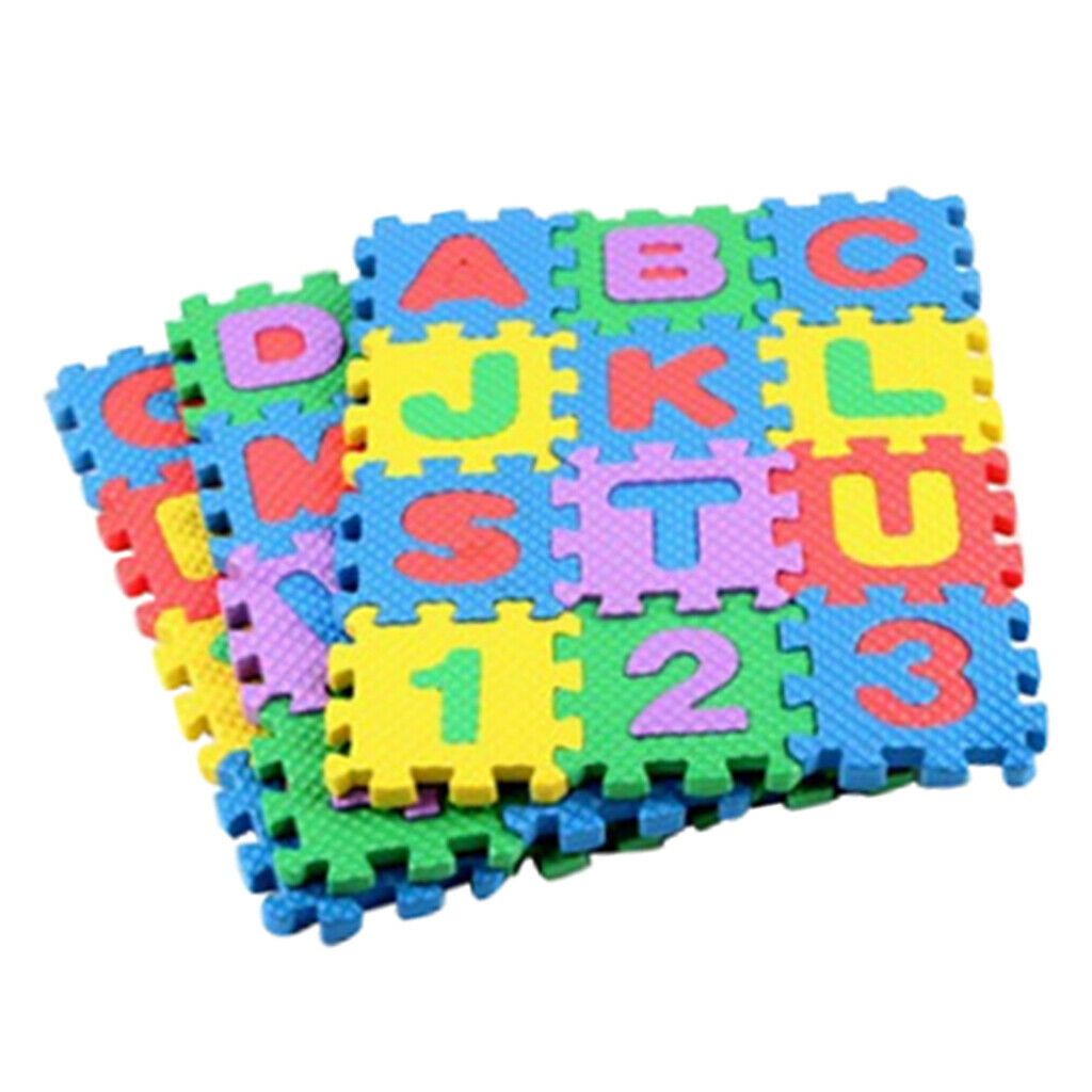 72 Pieces Toddlers Baby Foam Mat Learning Play Exercise Mat Interlocking