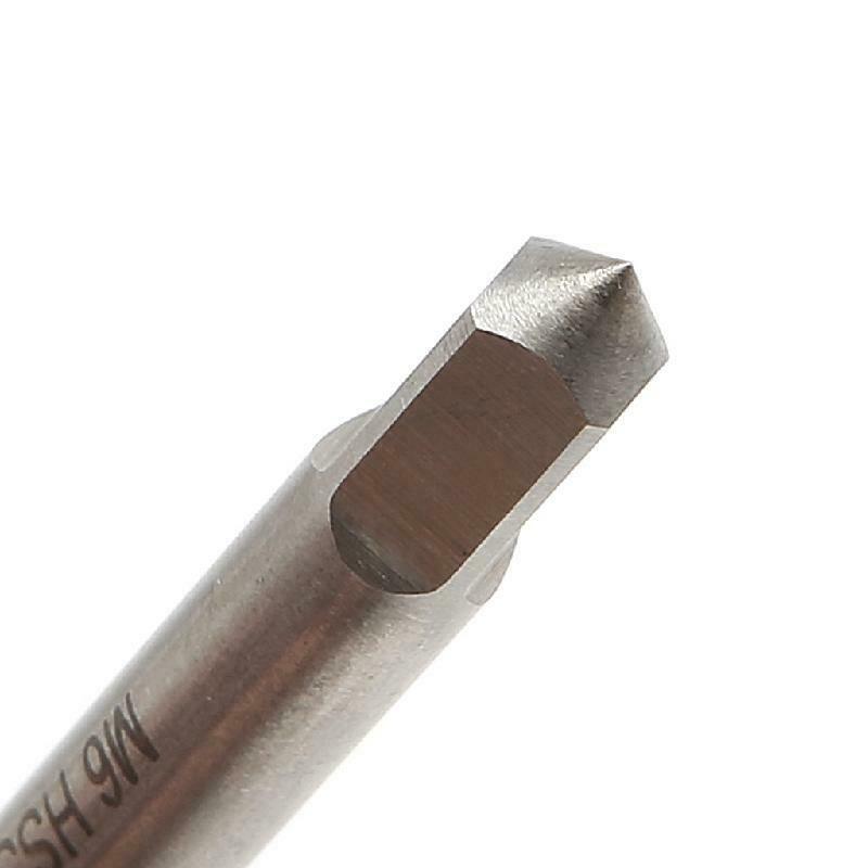 M6 HSS Screw Thread Metric Spiral Hand Plug Tap Kit 6mm*1mm