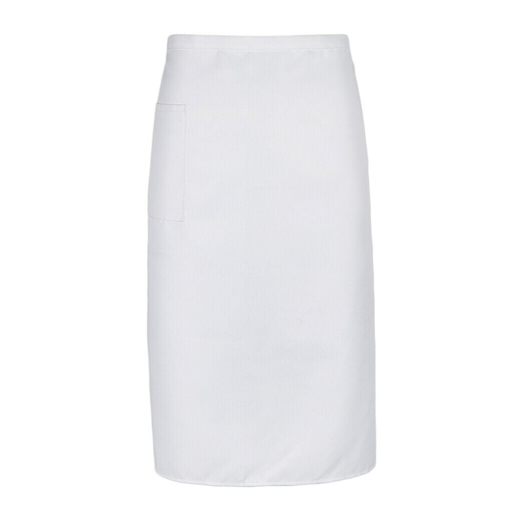 Long Apron Adjustable Hotel Bar Servers Waiters Uniform Apron with Pocket