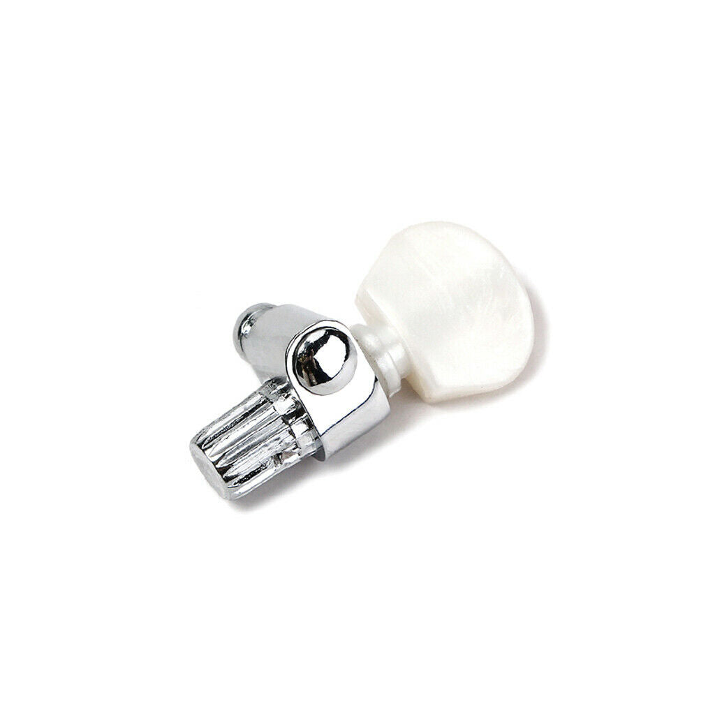 6x Chrome 5th String Banjo Tuners Keys Machine Heads Knobs for Banjo Accs