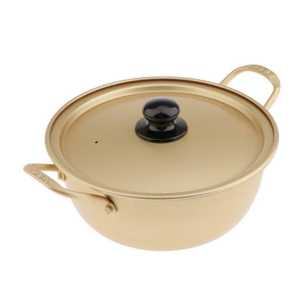 Aluminum Korean Instant Noodle Cooking Ramen Pot Soup Pots with Lid 16cm