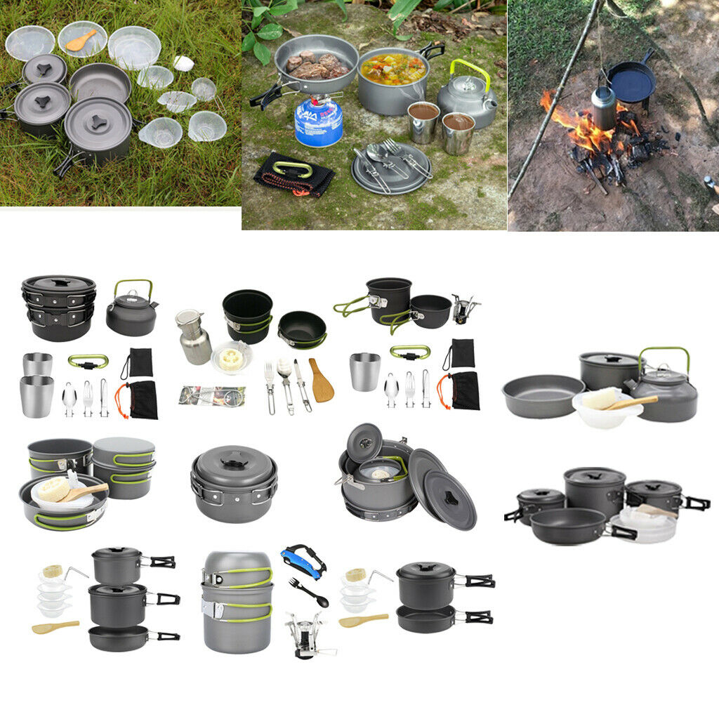 Outdoor Saucepan Cookware Cookware with Foldable Handle for Hiking