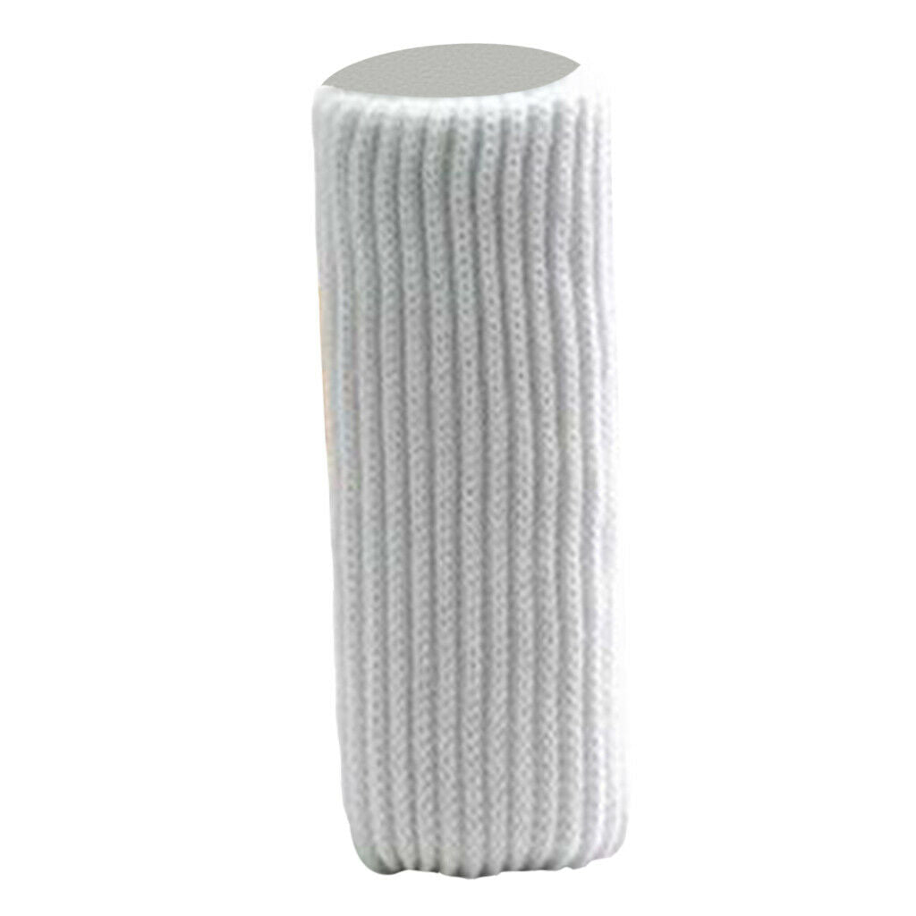 16x for Dia 9-18cm Elastic Furniture Sliders Knitted Chair Leg Socks -White