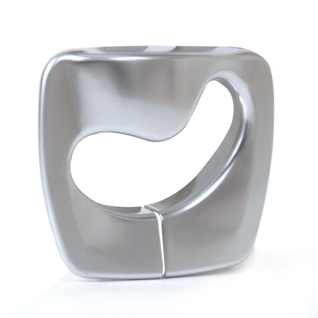 2脳 Matt Chrome B Pillar Seat Safty Belt Cover Trim Fit for BMW 5 Series 11-15 An
