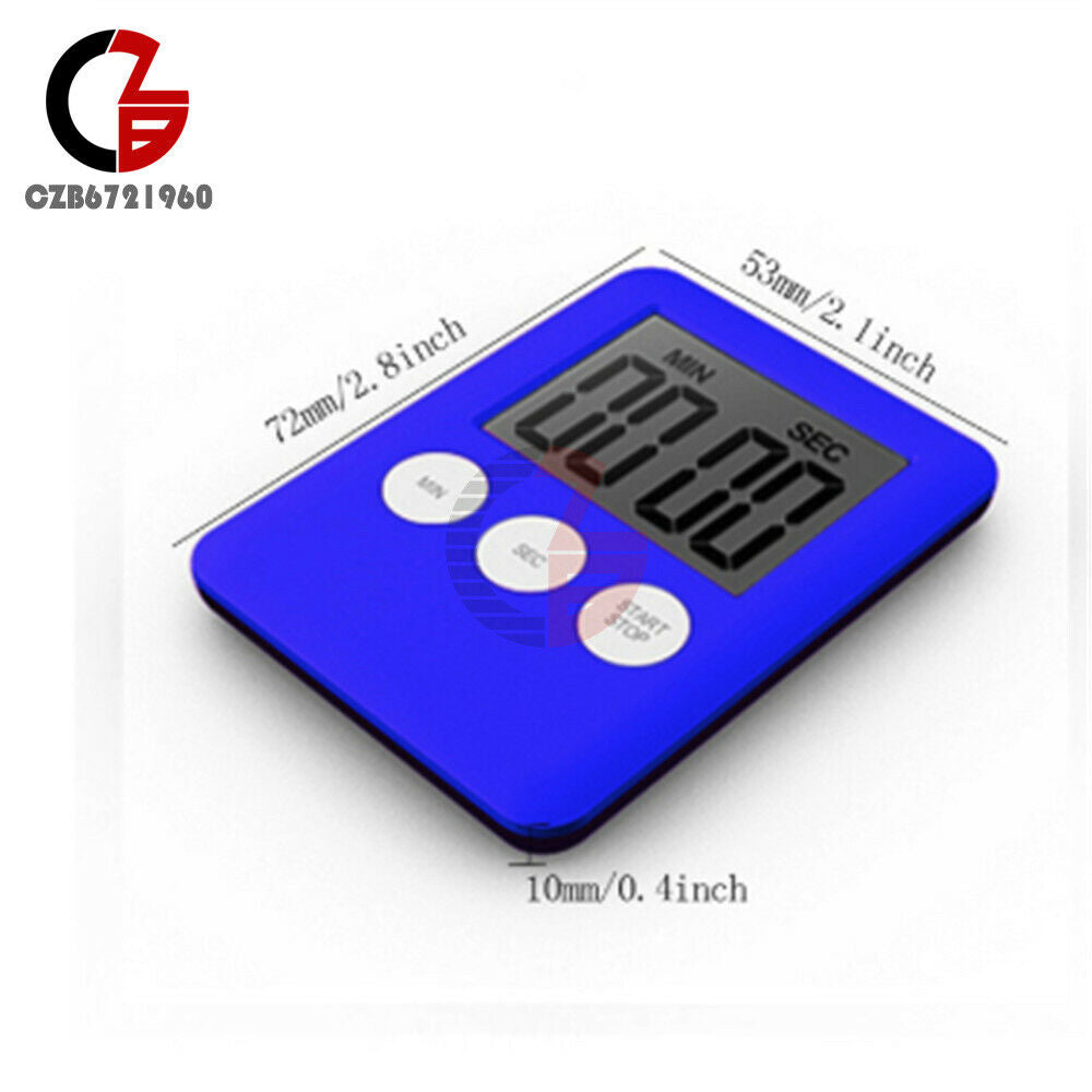 Multicolor Large LCD Digital Kitchen Timer Black Count Down Up Clock Loud Alarm