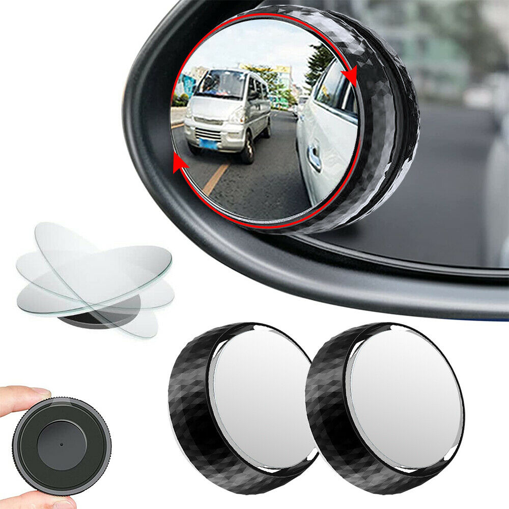 2x Blind Spot Mirror Car Motorcycle Motorbike Taxi 50mm Towing Rear View Mirror