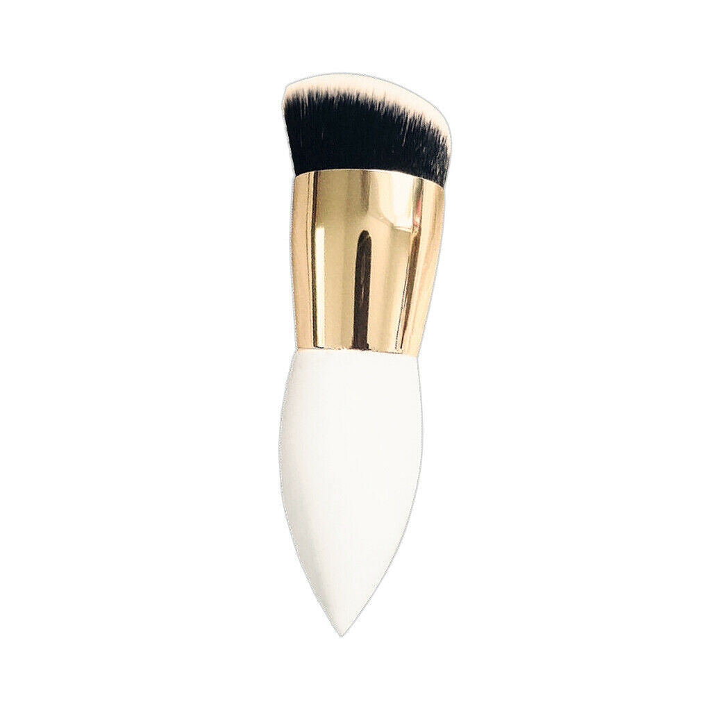 Pro Women White Large Round Head Foundation Powder Puff Makeup Brush