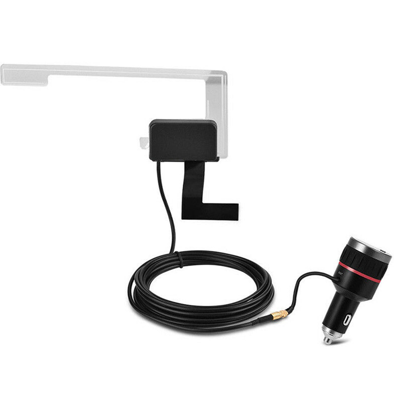 Car USB Adapter DAB Radio Receiver Tuner Auto FM Transmitter with Antenna