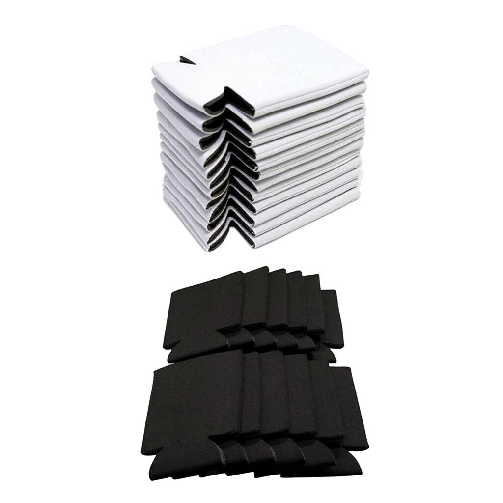 40x Cup Sleeve Neoprene Beer Bottle Holder Cover Party Christmas Supplies