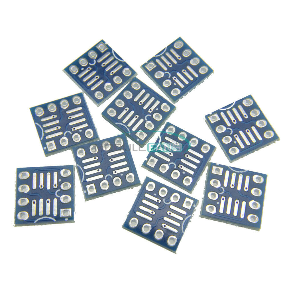 20PCS SOP8 SO8 SOIC8 TSSOP8 MSOP8 DIP8 Adapter PCB DIY Conveter Board