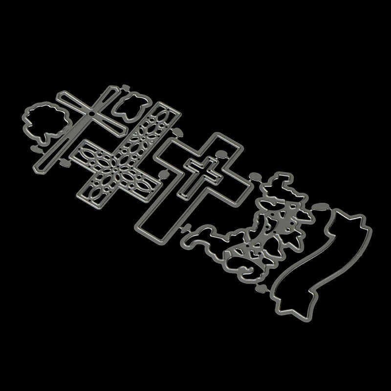 Cross Metal Cutting Dies Stencil for DIY Scrapbook Album Paper CardWG FTBUAU