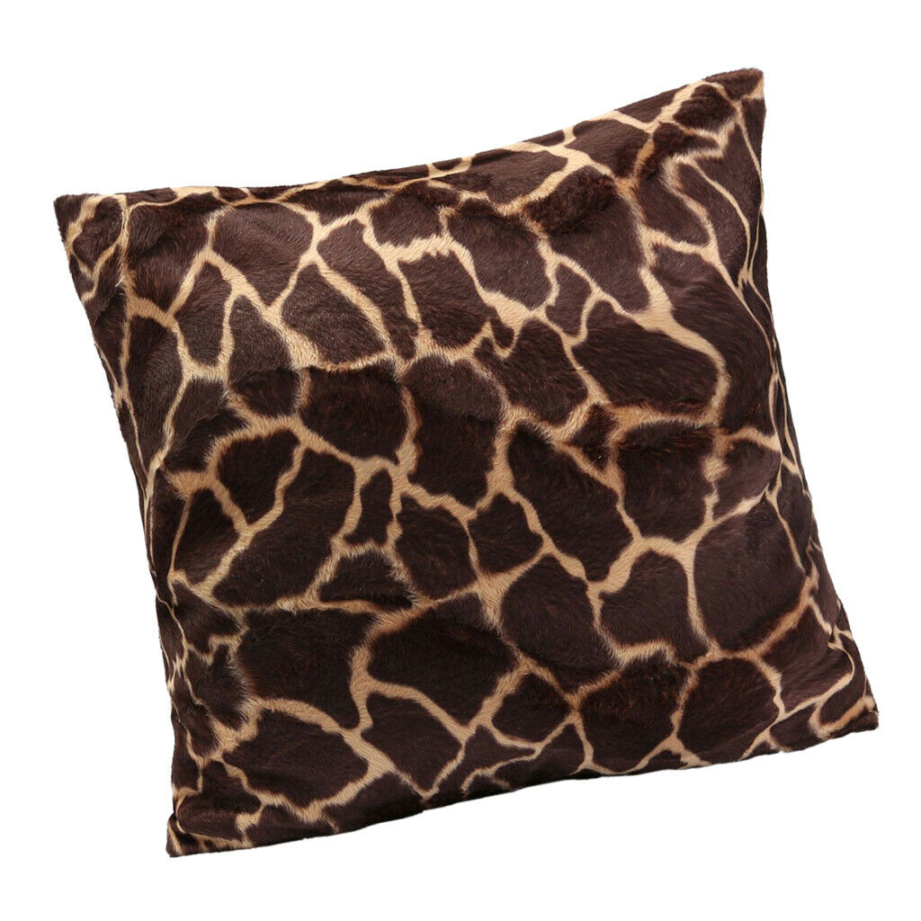 3 Pieces Leopard Printing Pillowcase Cushion Container 18" Home Bed Decors