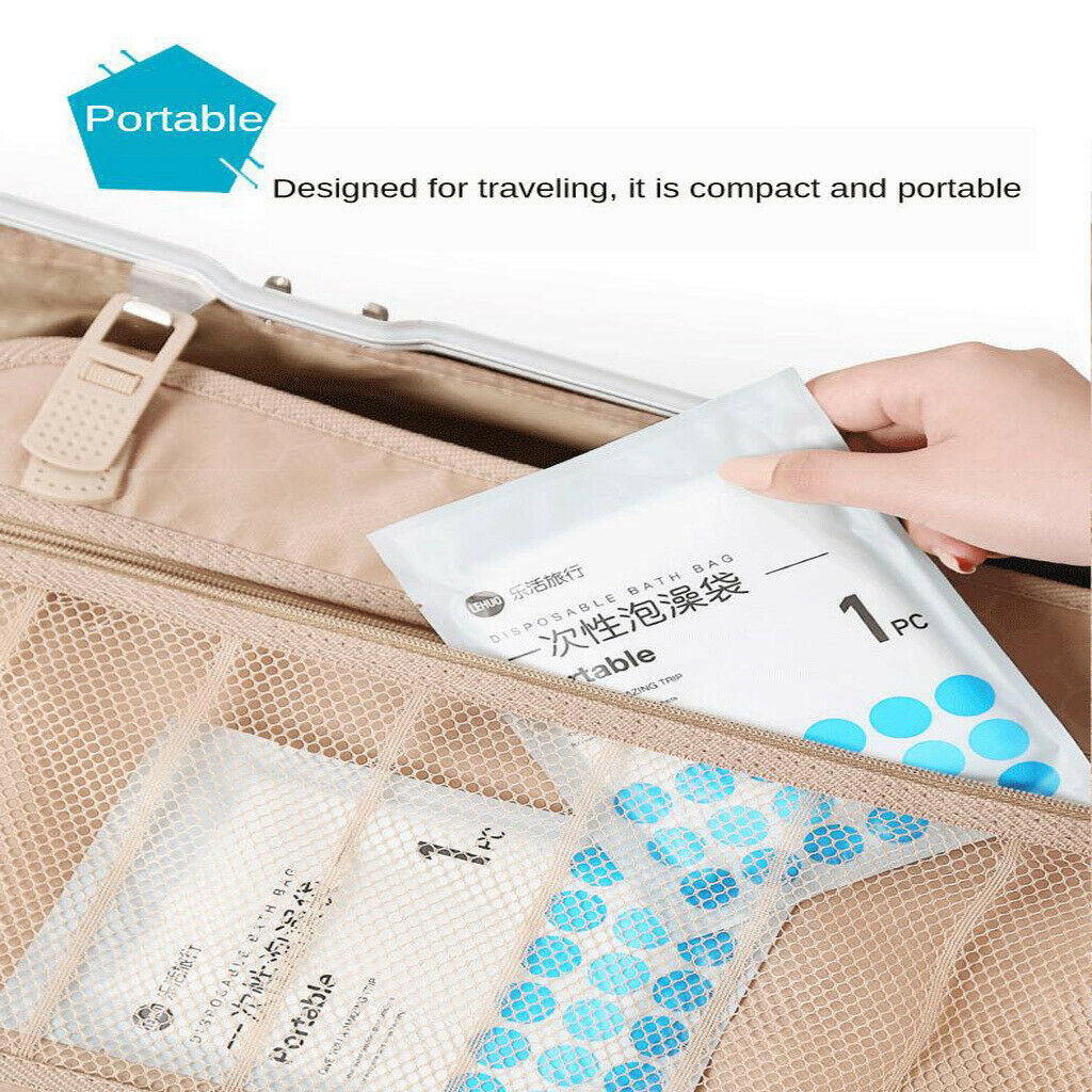 20pack Disposable Bathtub Cover Liner Bag Travel Hotel Household Lining