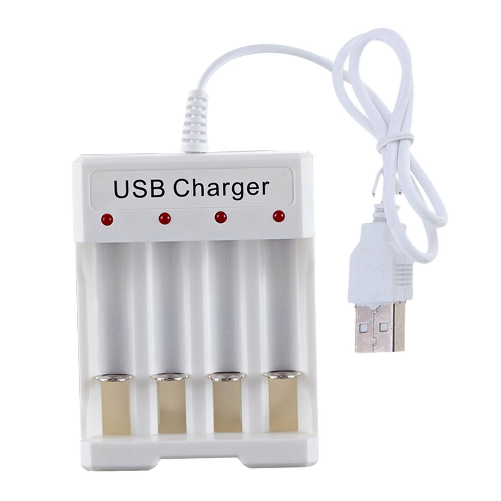 Smart Battery Charger for C D AA AAA MQ 4 Slots Rechargeable Batteries
