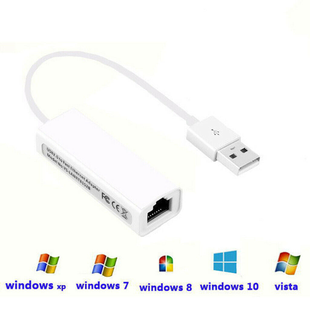 USB2.0 To Lan Adapter Cable, USB to 100/10 Mbps Fast LAN Ethernet External