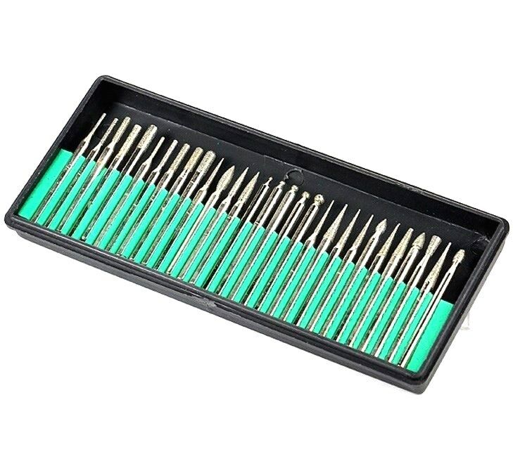 30 Nail Art Electric File Drill Bits Replacement Pedicure Manicure Kit Set Tool
