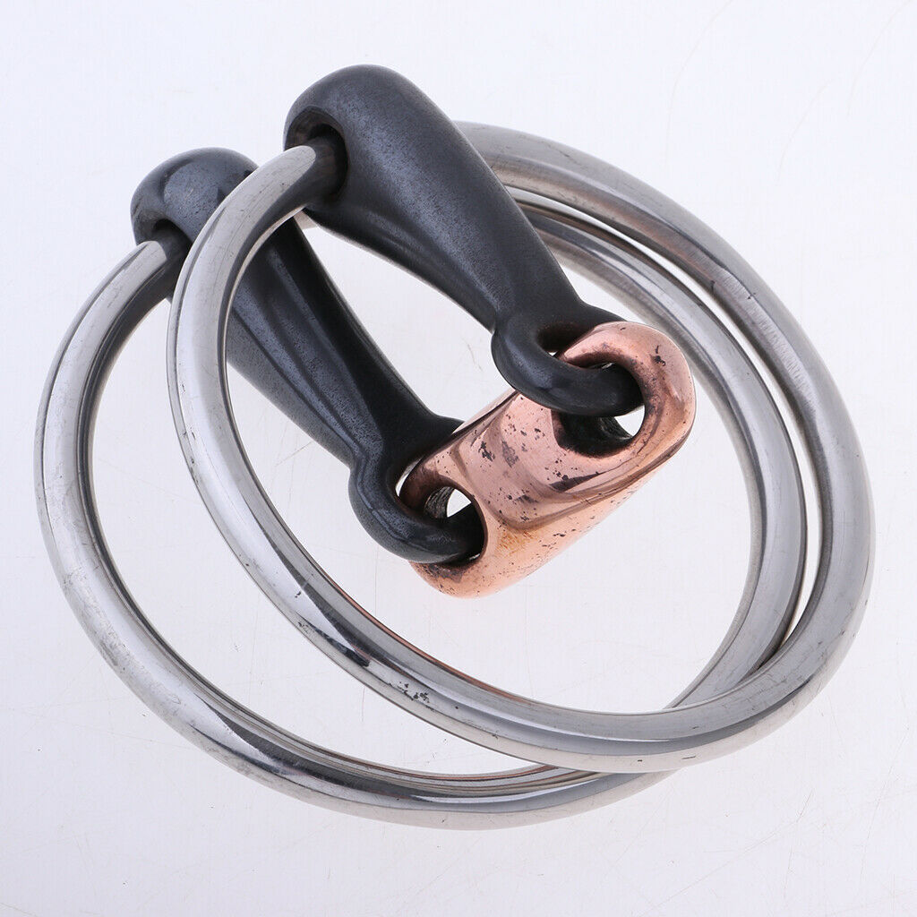 Copper Link Eggbutt   Ring   for Horse 105mm